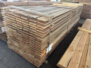 Ca. 168x Douglas veer en groef, 18x145mm, lengte 400cm